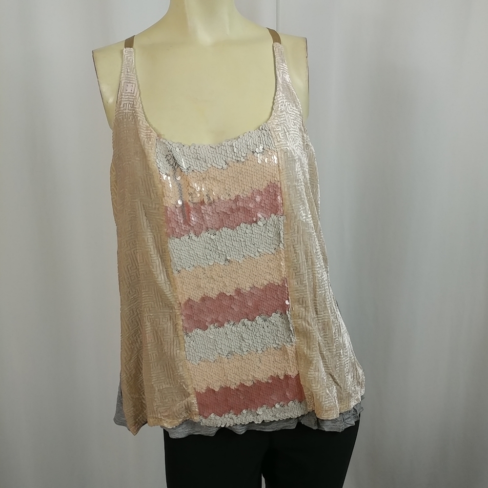 TINY ANTROPOLOGIE Sequins Top NEW